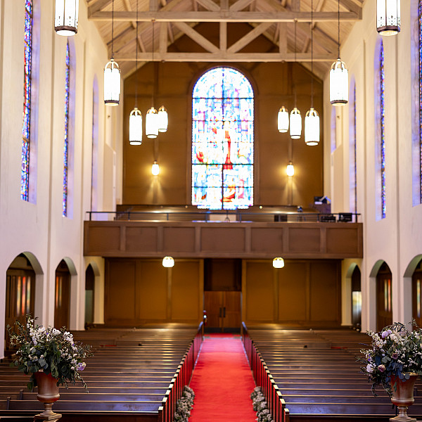 Chapel Interior www.twofishweddings.com