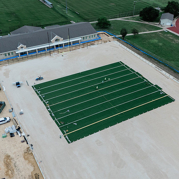 May: Turf installation