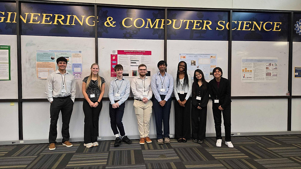 CS Capstone students at CCSC 2026.