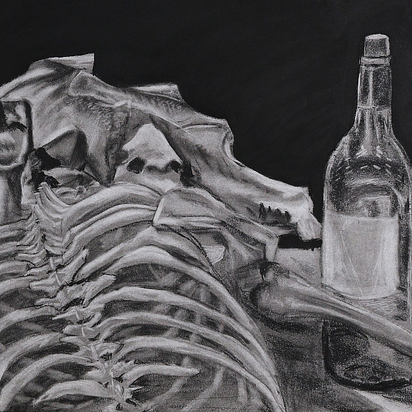 Charcoal, 18 x 24," Drawing I, Instructor: Kristen Van Patten