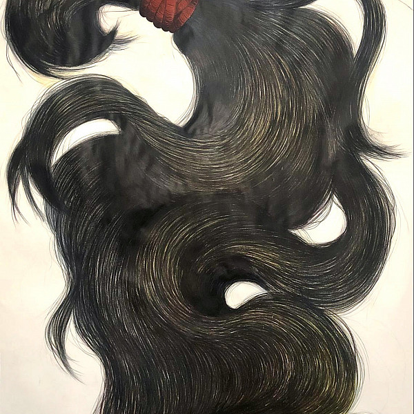 Maylin Sanchez, Attached, Mixed Media, 60 x 42," 2020, Drawing II (remote), Instructor: Victoria Star Varner
