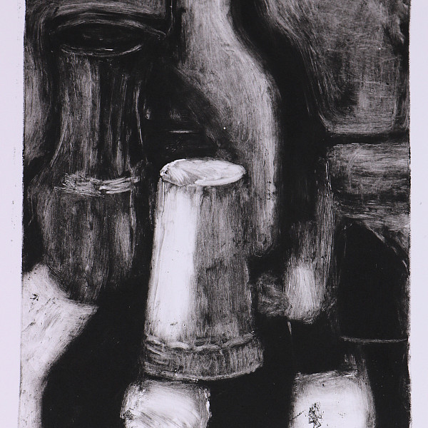 Lily Perez, Still Life 5, Monotype, 10.5 x 9, Printmaking, Instructor: Seth Daulton