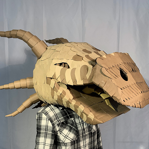 Dieu Linh Nguyen, Alter Ego Face Mask, Cardboard and Cardstock, Design, Instructor: Ron Geibel