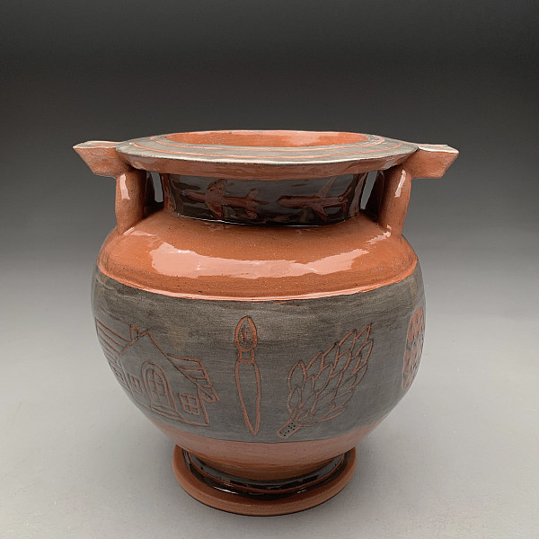 Jack Doloszycki, Untitled, Earthenware, Ceramics: Hand-Forming, Instructor: Ron Geibel