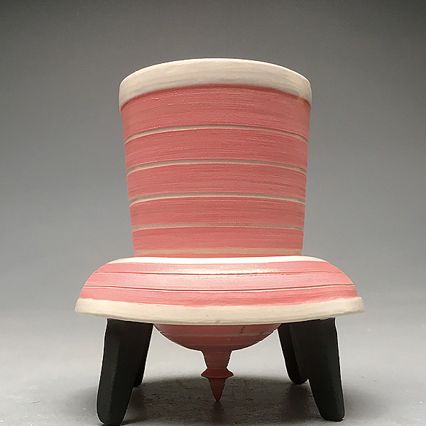 Kari Darr, Pink Rocket Cup A, Ceramic, Intermedia Seminar: Ceramics, Instructor: Ron Geibel