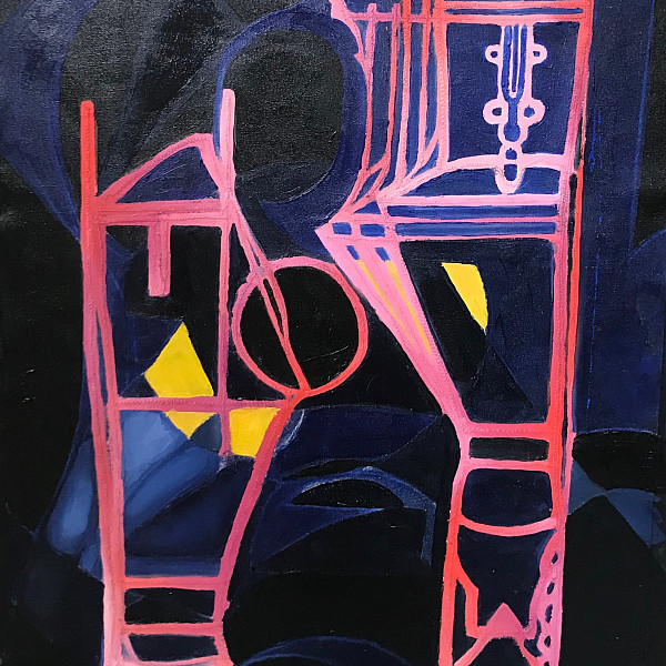 Hayley Schultz, Untitled, Acrylic, 18 x 24," Abstract Painting, Instructor: Pehr Smith