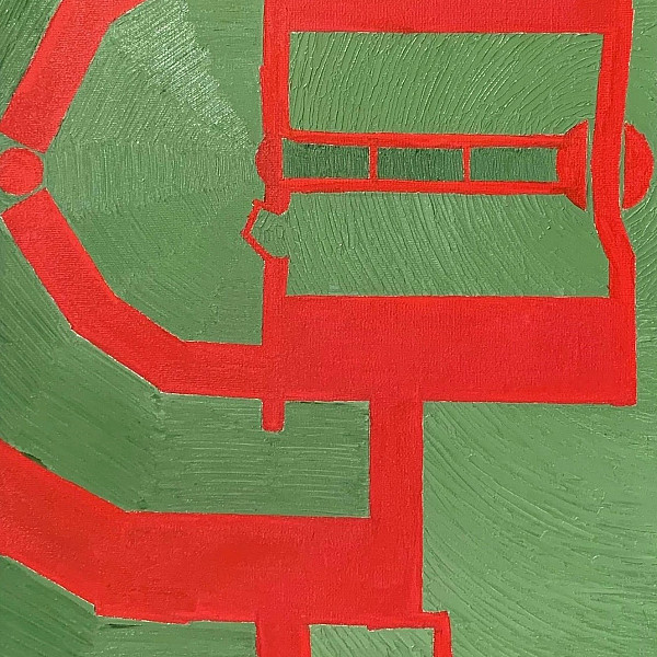 Katie Satterfield, Untitled, Acrylic, 18 x 24," Abstract Painting, Instructor: Pehr Smith