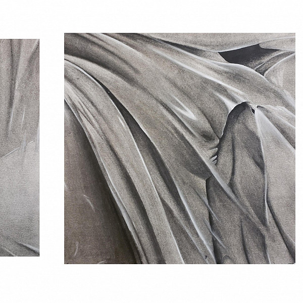 Evan Dryden, Untitled 1, Untitled II, Trash Land II, Charcoal, Drawing III, Instructor: Victoria Star Varner