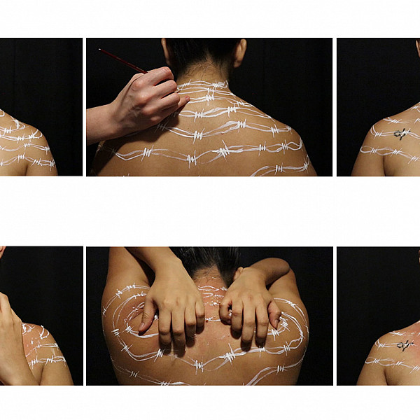 Maria Garcia, video stills from Costrenedos, 20 x 30 each, 2019, Intermedia Seminar, Instructor: Victoria Star Varner
