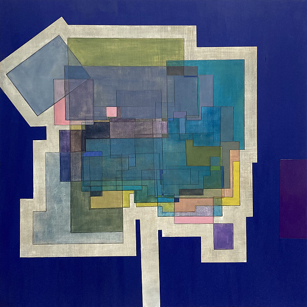 Mattie Wesoloski, Untitled, oil on panel, 48 x 48," 2019, Intermedia Seminar, Instructor: Victoria Star Varner