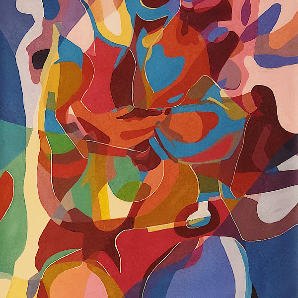 Summer Elliott, Untitled, acrylic on canvas, 72 x 45, Independent Study, Instructor: Victoria Star Varner