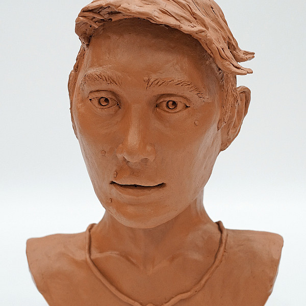 Angie Ferranti, Inner Image, Ceramic, 11" x 10" x 15," Figurative Sculpture, Instructor: Mary Visser