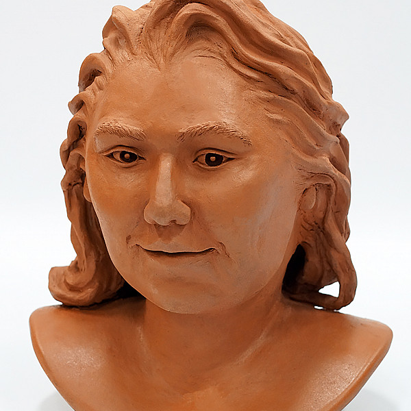 Maylin Sanchez, Me, Ceramic, 11" x 9" x 14," Figurative Sculpture, Instructor: Mary Visser