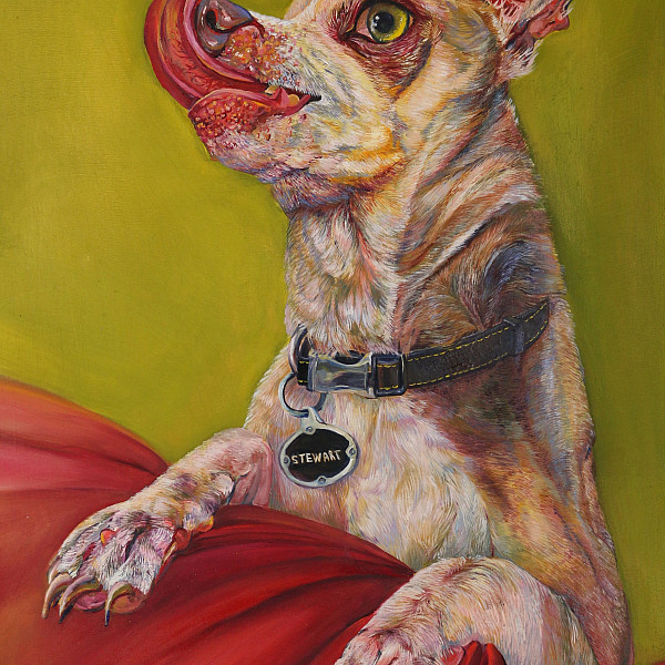 MattieWesoloski, Bacon, Oil on panel, Intermedia Capstone, Victoria Star Varner