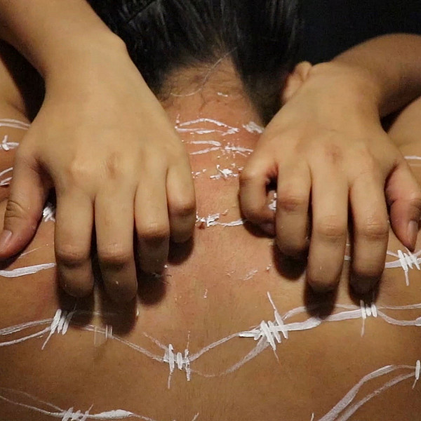 Maria Garcia, Constrenidos 2, Photo Still from Video, Intermedia Capstone, Victoria Star Varner
