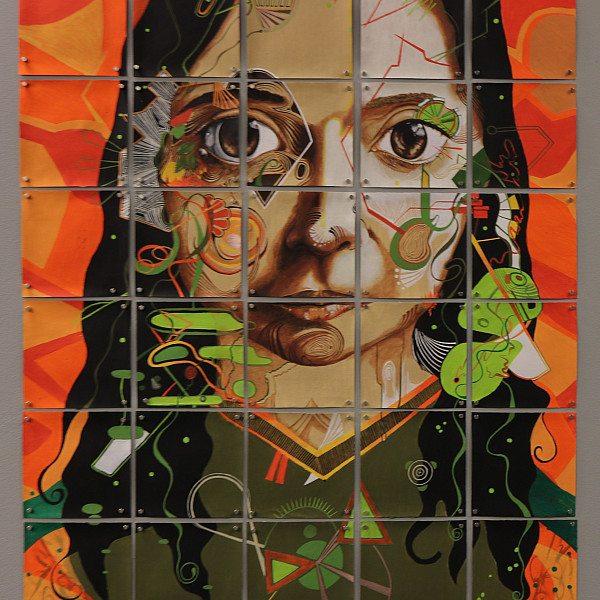 Ana Olvera, Remote, Oil on Canvas Panels, Intermedia Capstone, Victoria Star Varner