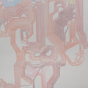 Sarah Friday, Doomscroll (Detail), Prismacolor pencil on paper, Intermedia Capstone, Victoria Star Varner