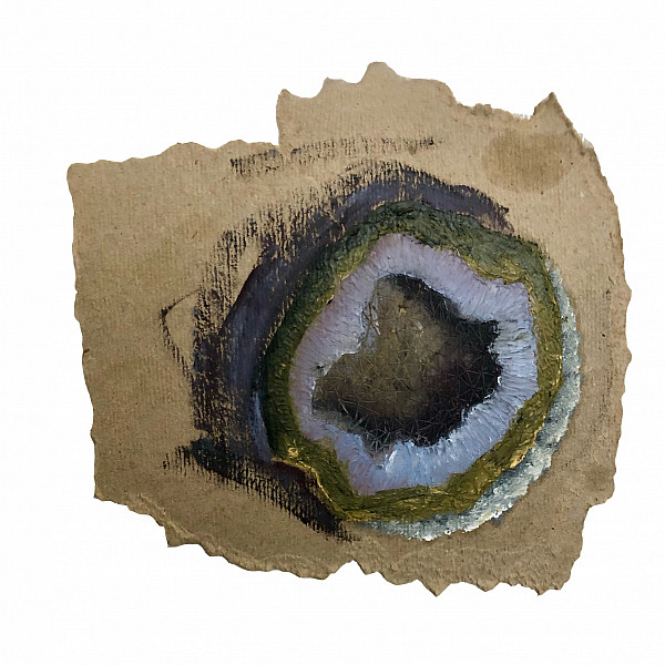 Hanna Sanderson, Study, oil on Ramboard, 2021, Intermedia Seminar, Victoria Star Varner