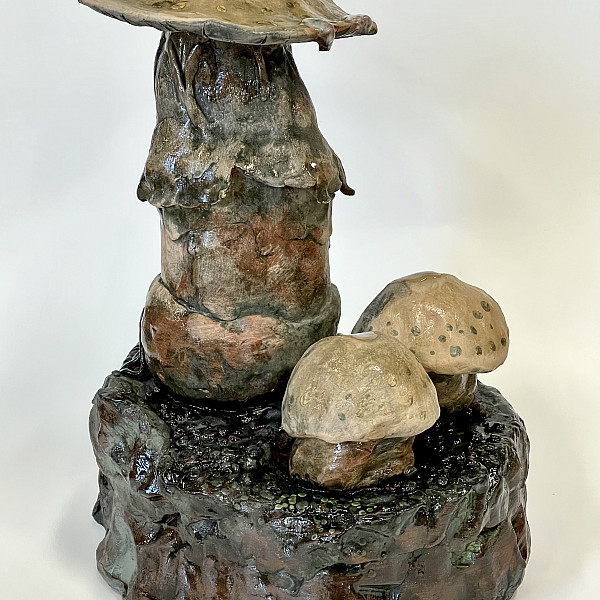 Oskar Brian, Mushroom Trophy, Ceramic, Ceramics Hand-Forming, Ron Geibel