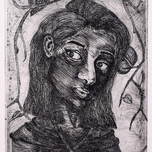 Vanessa Saldivar, Darkness Visible, Etching, Printmaking, Seth Daulton