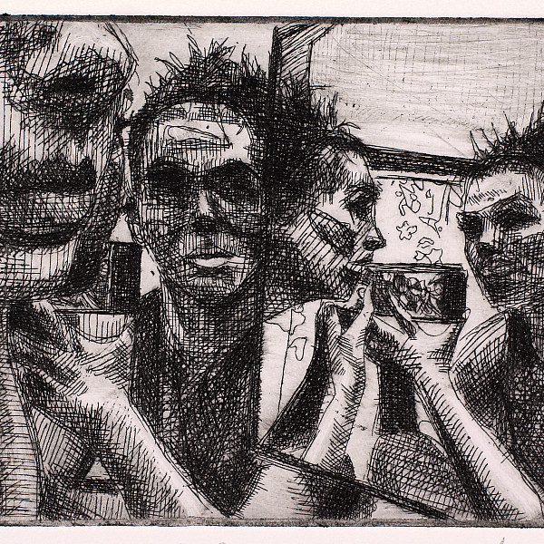 Summer Elliott, Self Reflection, Etching, Printmaking, Seth Daulton