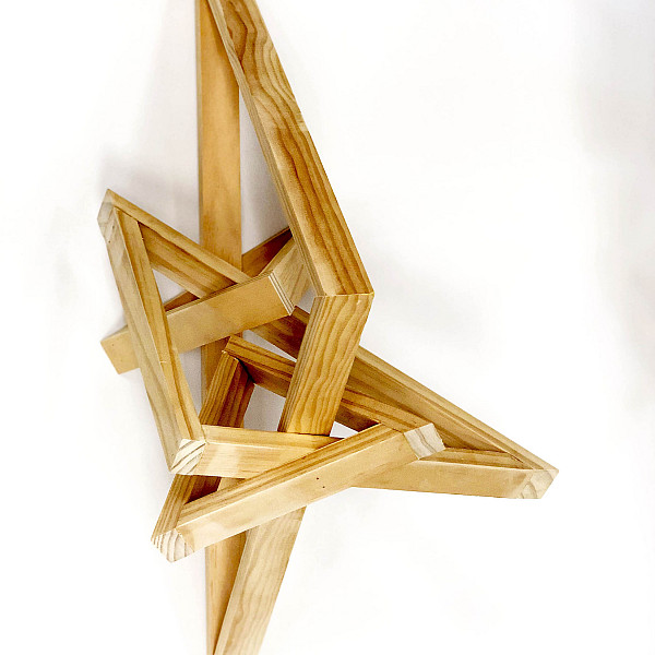 Katherine Davidson, Triangles, Baltic Birch, Abstract Sculpture, Mary Visser