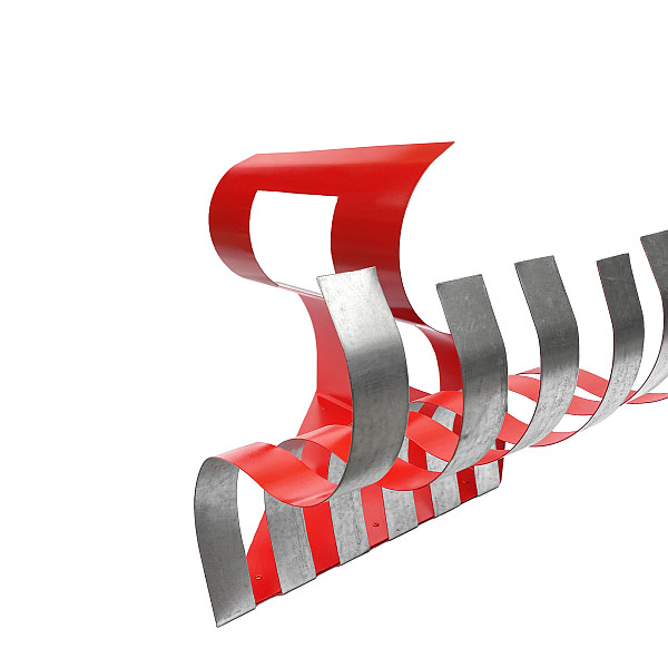 Grace Blitz, Red!, Metal, Abstract Sculpture, Mary Visser