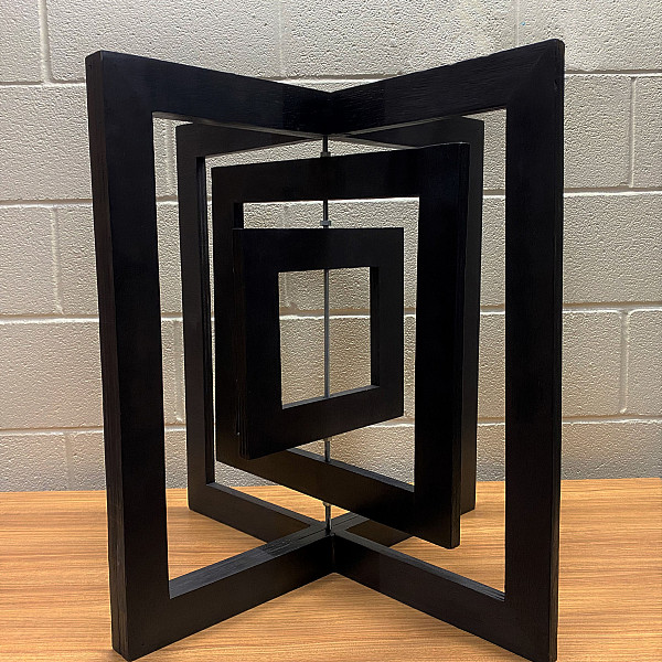 Yahya Hamdallah, Untitled, Wood, Abstract Sculpture, Mary Visser