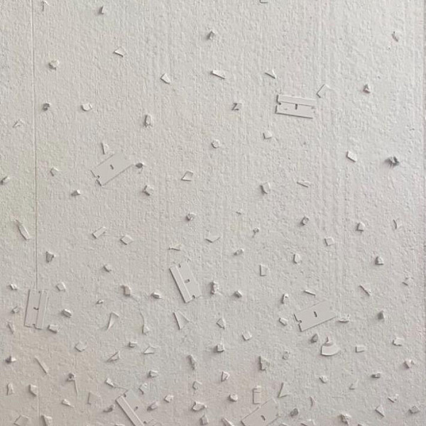 Paige Evans, untitled, found objects and acrylics on panel, Abstract Painting, Victoria Star Varner