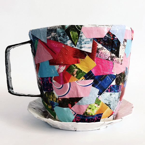 Elaine Goulden, Cup and Saucer, Paper, Ceramics: Vessel Concepts, Ron Geibel