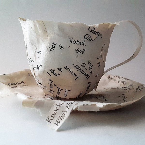 Maribel Alverson, Cup and Saucer, Paper, Ceramics: Vessel Concepts, Ron Geibel