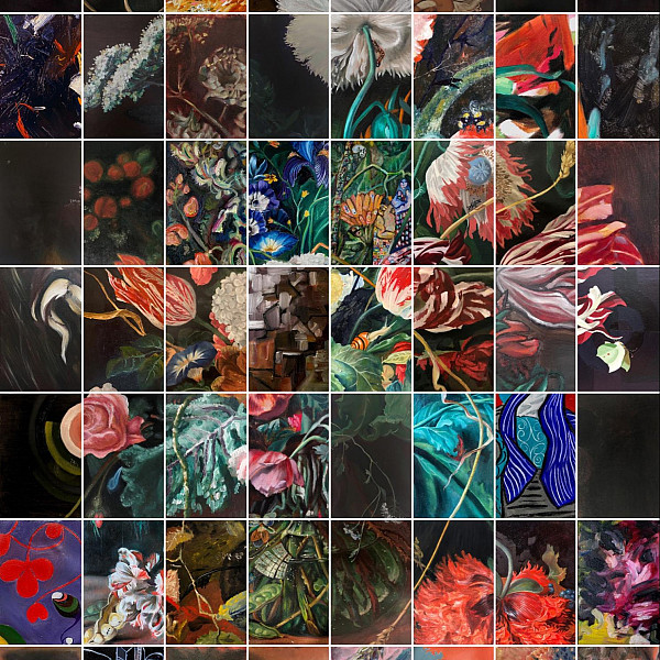 Group Project after Breughel & Stier, Four Panels each student, 63 6/8" x 48 7/8", Representational Painting, Victoria Star Varner