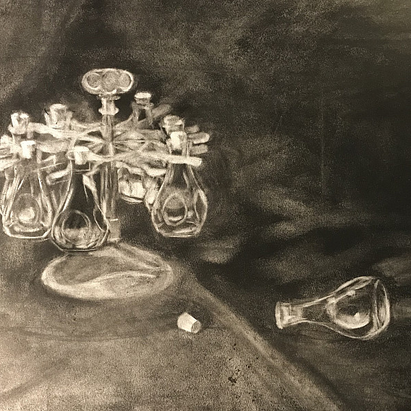 Leah Horick, Untitled, Charcoal, Drawing 1, Kristen Van Patten