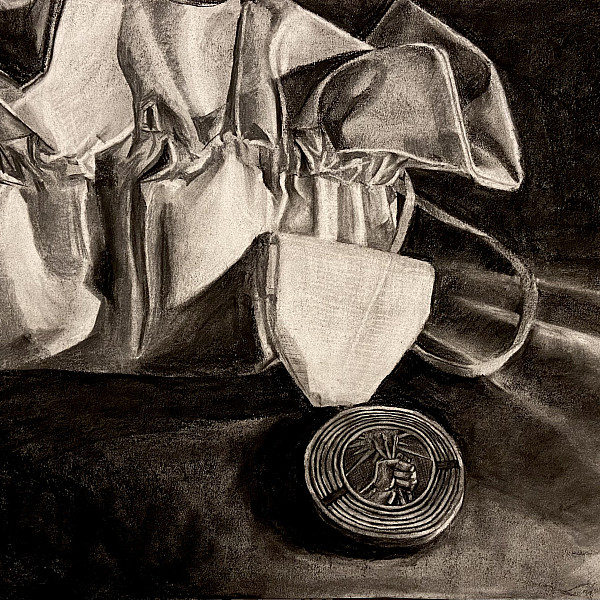 Paris Couch, Untitled, Charcoal, Drawing 1, Kristen Van Patten