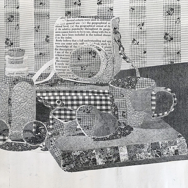 Paige Evans, Value Collage Still Life, Cut Paper, Drawing 1, Ron Geibel
