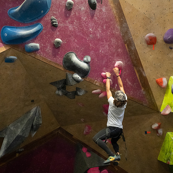 Climbing at Crux Climbing Center