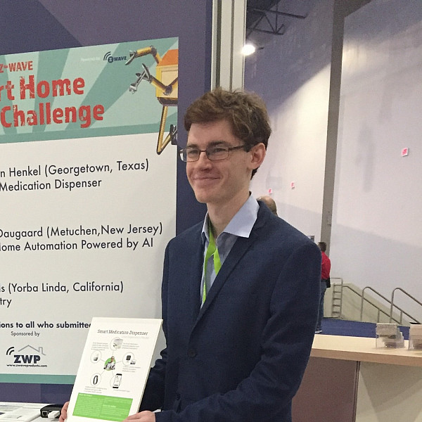 Cameron Henkel presents at CES Conference in Las Vegas.