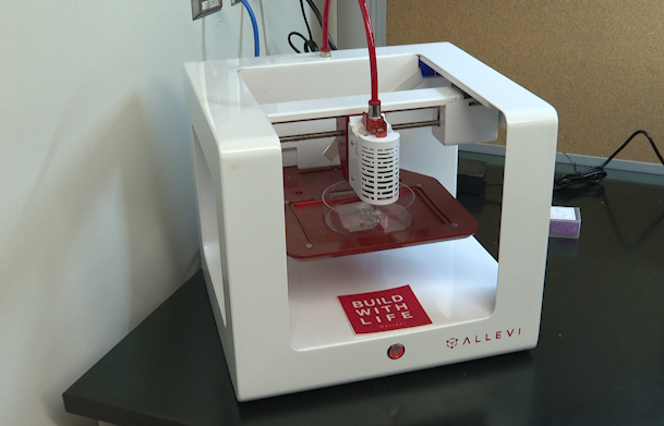 3-D Printer in Dr. Crosby's lab.