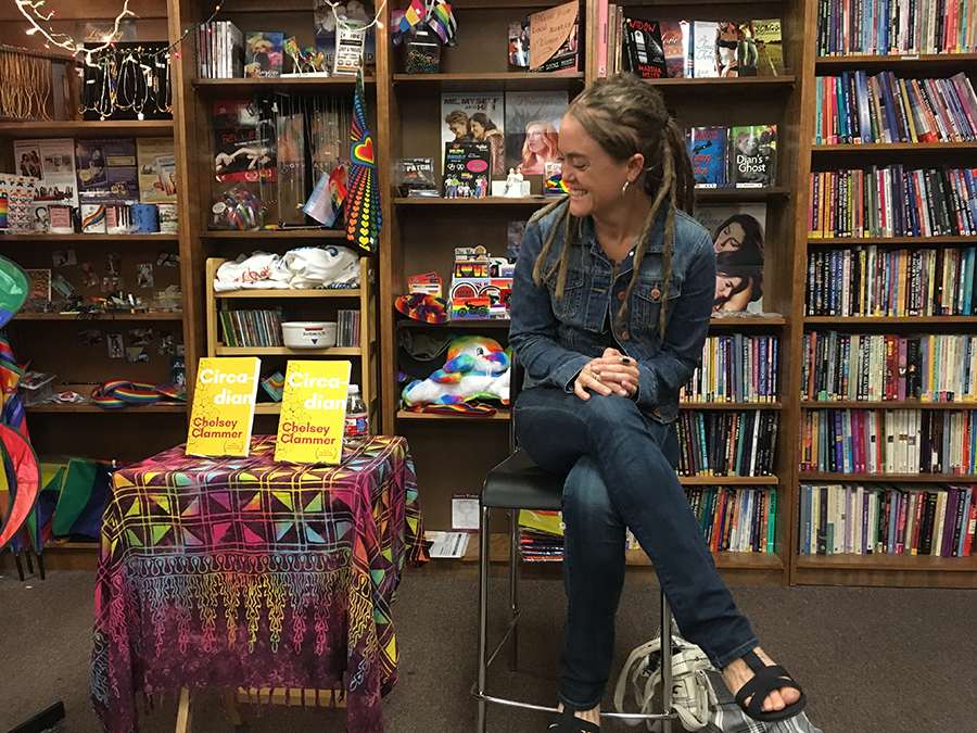 Chelsey celebrated Circadian's release at Book Woman