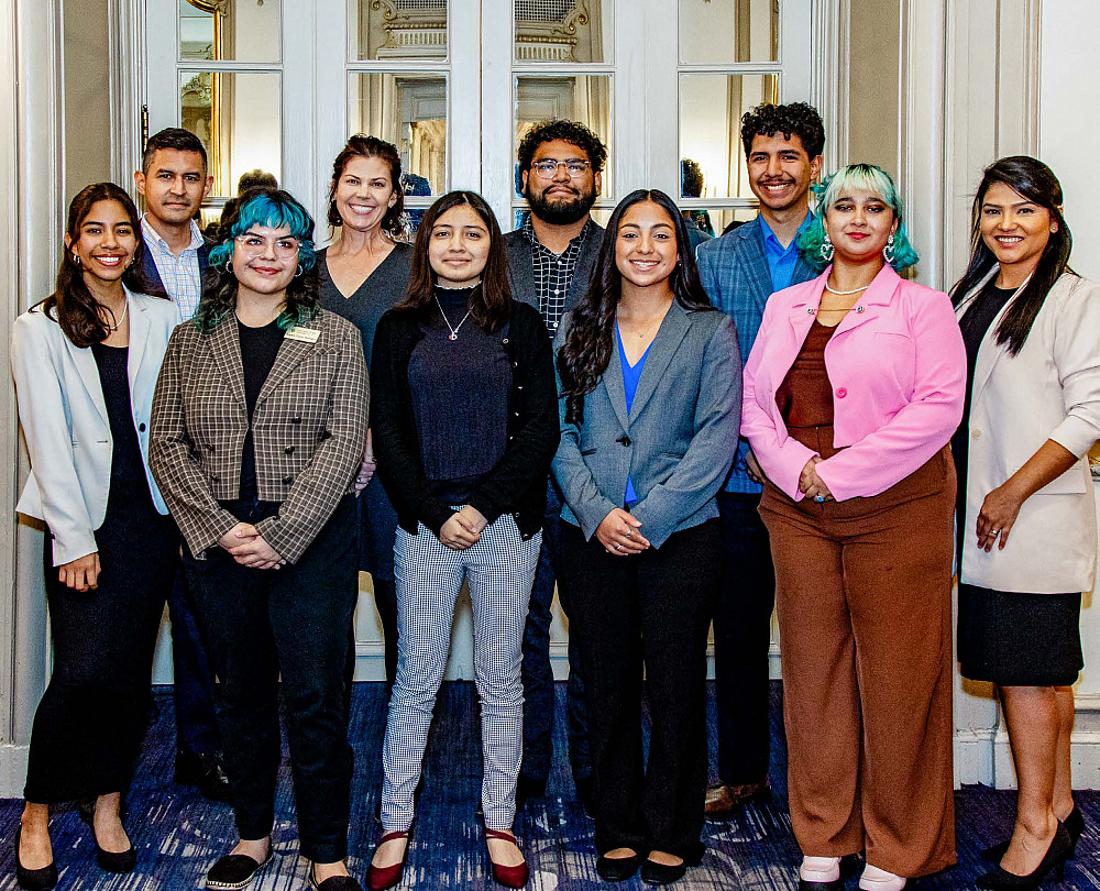 Students pause for a photo at the HACU Conference