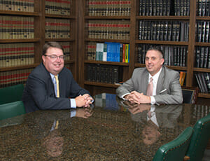 Chip Evans '94 (left) and Scott Herlihy '92 (right)