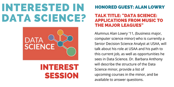 Data Science minor interest session with honored guest Alan Lowry